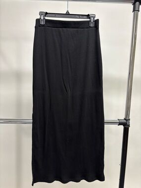 Old Navy Black Ribbed Knit Maxi Skirt